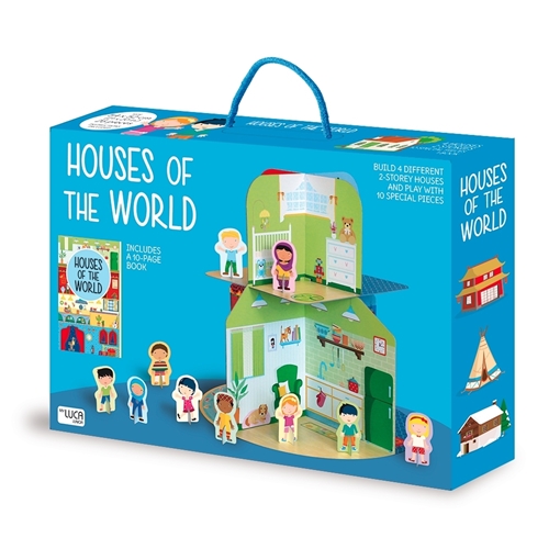 Слика на Houses of the World – Cardboard Playhouse plus Book