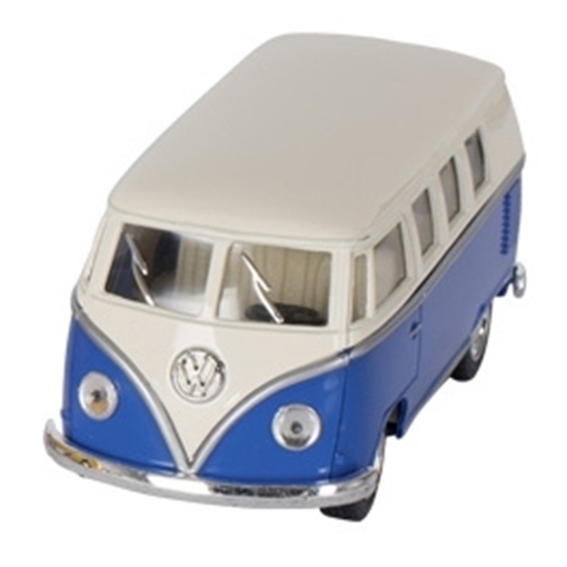 Слика на Volkswagen Classical Bus (1962), die-cast,1:32, L= 13,5 cm - Blue