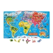 Picture of MAGNETIC WORLD MAP PUZZLE ENGLISH VERSION 92 PIECES (WOOD)