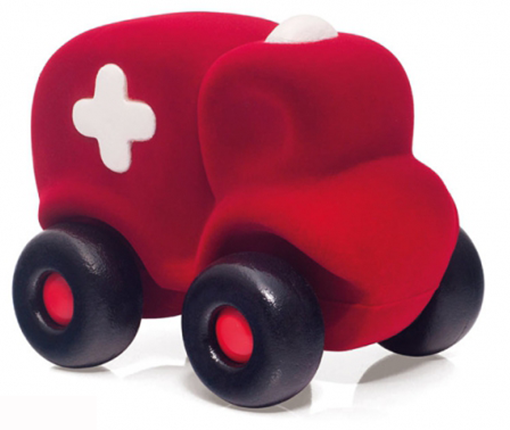 Слика на Амбулантно возило - Rubbabu (Црвено, 18,5 cm) Возрaст: 1 г+