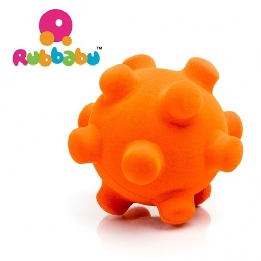 Слика на Сензорна топка - Rubbabu (Портокалова, Ø 10 cm) Возрaст: 1 г+