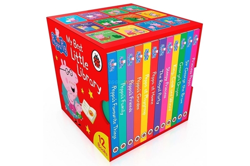 Story box toys and books. Peppa Pig My Best Little Library 12 Books(Box  with a window)