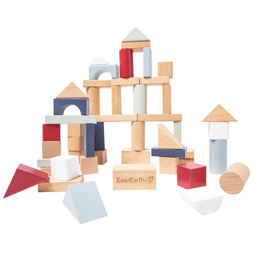 Слика на 50 дрвени блокчиња со разни форми, Lifestyle - Ever Earth