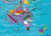 Picture of Collins Children’s World Wall Map: An illustrated poster for your wall