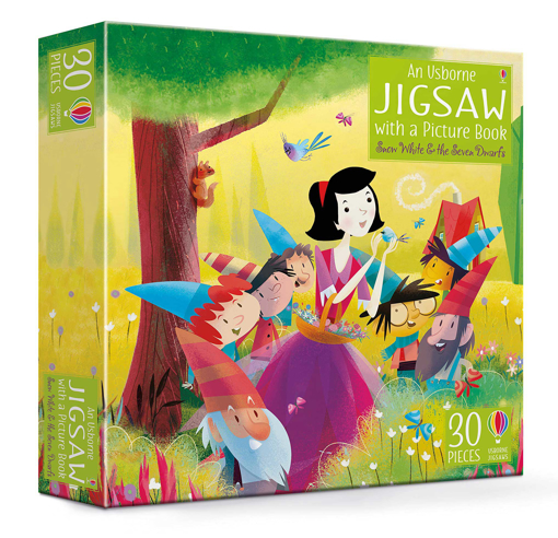Слика на Usborne Book and Jigsaw Snow White and the Seven Dwarfs