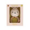 Слика на Мека играчка со дрвена глодалка ЗАЈАЧЕ (Розово) - Kaloo