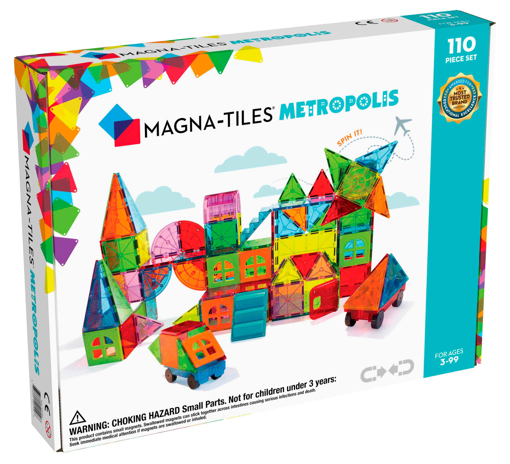 Слика на Magna-Tiles - МЕТРОПОЛИС Комплет од 110 магнетни плочки