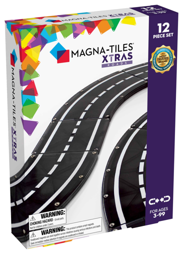 Слика на Magna-Tiles - Комплет од 12 магнетни плочки за правење пат