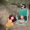 Слика на Мека играчка ВОЛКОТ И ТРИТЕ ПРАСИЊА - Lilliputiens