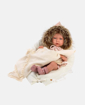 Слика на Кукла БЕБЕТО МИМИ со бело ќебенце, 42 cm (со звуци) - Llorens