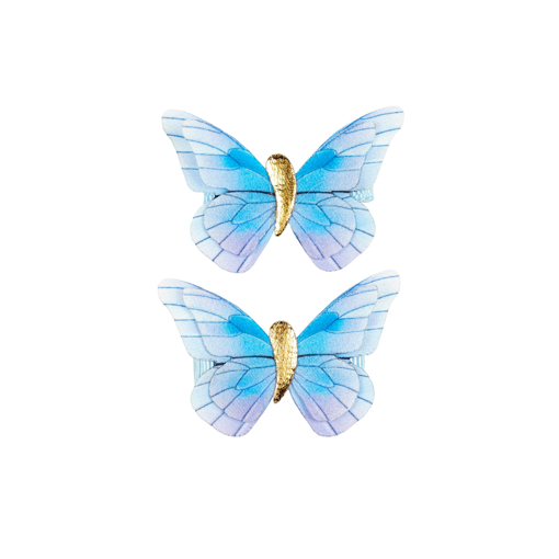 Слика на Штипки за коса - пеперутки сини 2 парчиња - Florence
