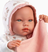 Слика на Кукла ТАЛА, со розова гушкалка и со звуци (44cm) - Llorens Dolls