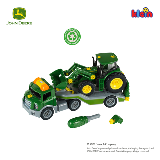 Слика на John Deere – Трактор со транспортер, 1:24- Klein