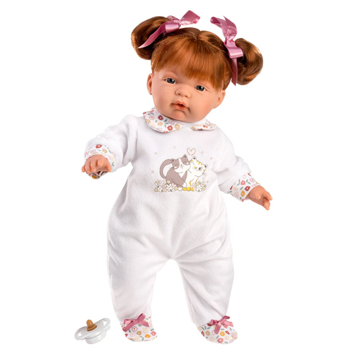 Слика на Кукла ЖОЕЛA со црвена коса, без звуци (38cm) - Llorens Dolls