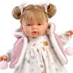 Слика на Кукла ЖОЕЛA, со плетен розов елек (со звуци) 38cm - Llorens Dolls