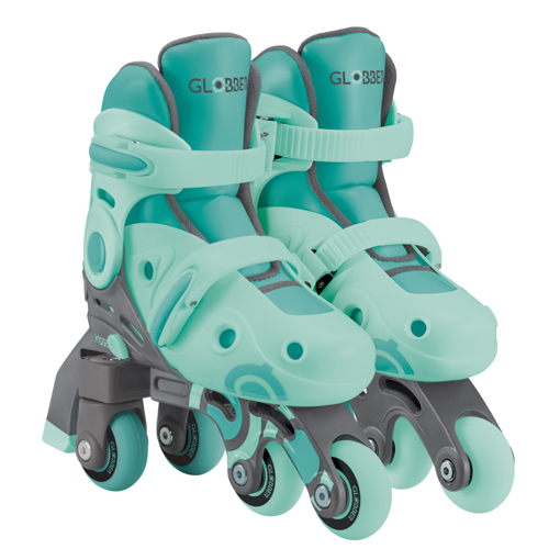 Слика на Детски ролерки 2 во 1 (бр. XS/S 26-29) минт - Globber - Learning Inline Skates