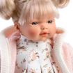 Слика на Кукла РОБЕРТА, со розово палтенце (со звуци) 33cm - Llorens Dolls