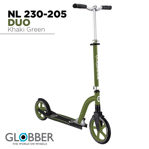 Слика на Тротинет NL 230-205 DUO (каки зелен), склоплив - Globber