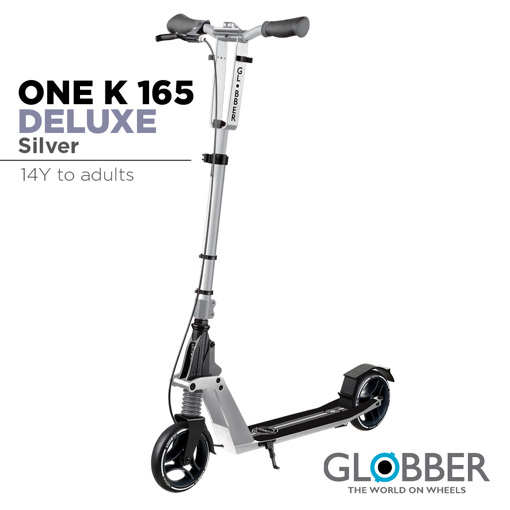 Слика на Тротинет ONE K 165 DELUXE (сребрен), склоплив - Globber