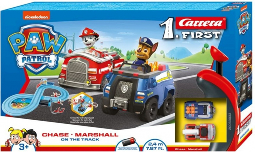 Слика на ТРКАЧКА ПАТЕКА со Чејс и Маршал од PAW PATROL 2,4 м- Carrera