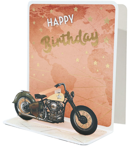 Слика на 3D мини картичка, Мотор - Pictura