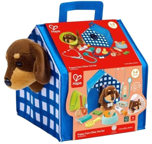 Слика на Ветеринар, комплет за игра од 16 делови - Hape International