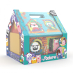 Слика на Дрвена играчка - Куќичка за животни и сортирач со форми - J'Adore