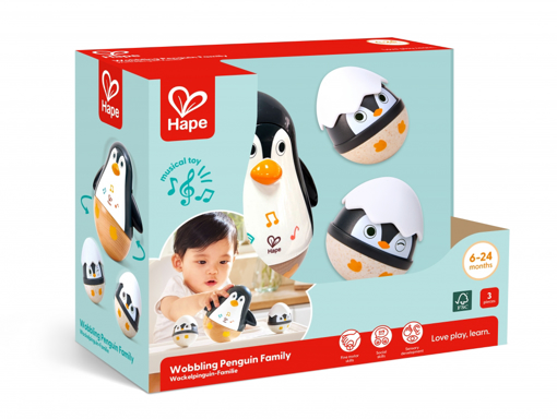 Слика на Сет тропалки за бебиња, Семејство пингвини- Hape