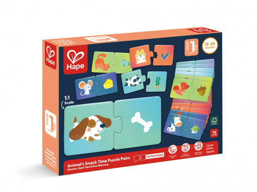 Слика на Сложувалка Што јадат животните, 36 парчиња - Hape