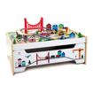 Слика на Железнички сет и маса за складирање - Hape