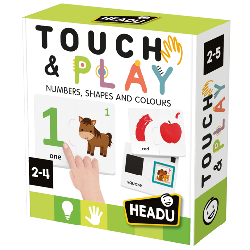 Слика на Едукативна сензорна игра ФОРМИ, БОИ И БРОЈКИ - Touch and Play – Headu