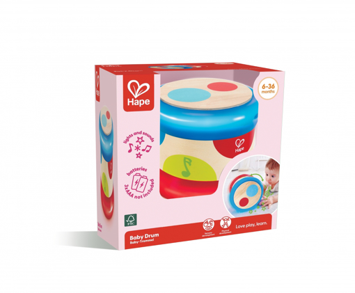 Слика на Бебешко тапанче со светло - Hape