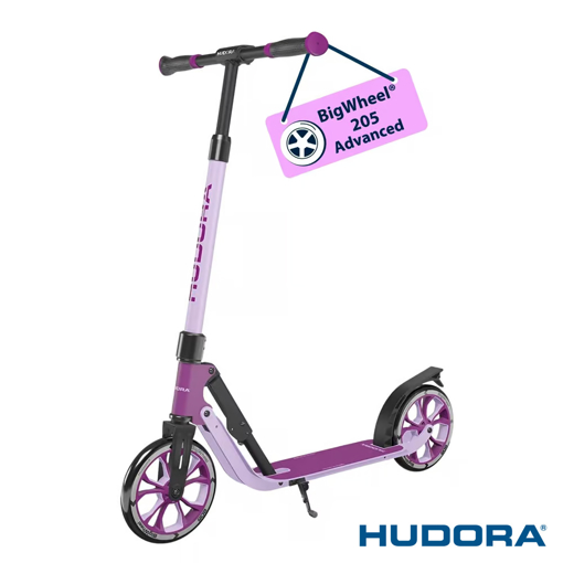 Слика на Тротинет Hudora BigWheel® 205 Advanced (Виолетов)