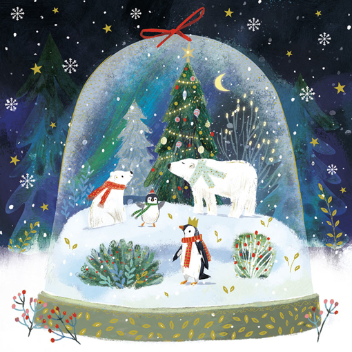 Слика на Новогодишна картичка, Снежна топка - Pictura