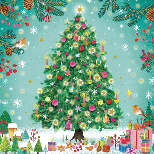 Слика на Новогодишна картичка, Елка - Pictura