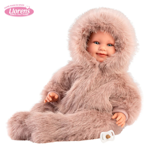 Слика на Насмеано бебе Luka со звуци на бебе (се смее, плаче, вели мама и папа) 45 cm -  Llorens Dolls