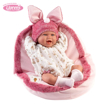 Слика на Бебе Mimi со перниче-креветче (се смее, вели мама и папа) 42 cm – Llorens Dolls