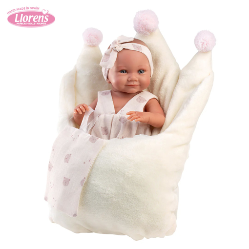 Слика на Бебе Ника во вреќичка- круна, 40 cm -  Llorens Dolls