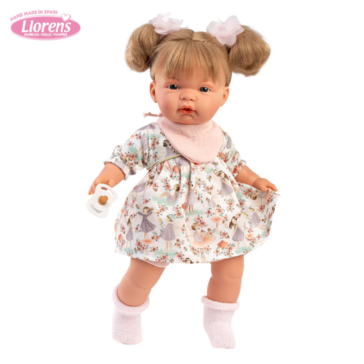 Слика на Кукла ЖОЕЛА, 38 cm (плаче, вели мама и папа)  – Llorens Dolls