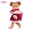 Слика на Кукла ЖОЕЛА со јакна со качулка, 38 cm (плаче, вели мама и папа)  – Llorens Dolls