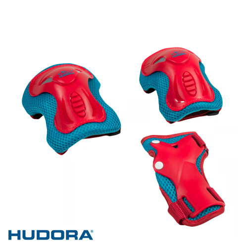 Слика на HUDORA Комплет од 6 штитници - Црвено-сини (Големина XS)