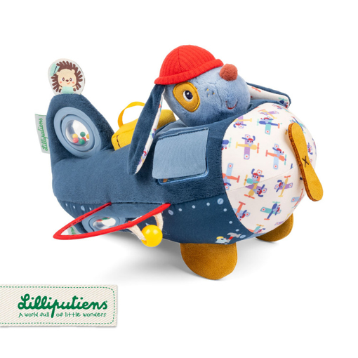 Слика на Авионот на кучето Џулс - Мека играчка со активности за бебиња - Lilliputiens