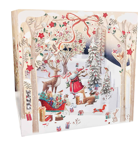 Слика на „Театар“ - Новогодишна честитка ДЕДО МРАЗ И ШУМСКИТЕ ЖИВОТНИ - Pictura