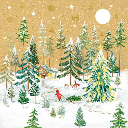 Слика на Новогодишна честитка ВО ШУМАТА, Cosy Paper - Pictura