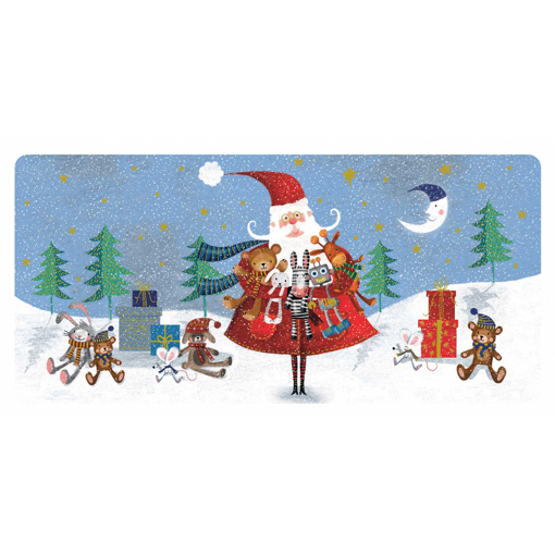 Слика на Новогодишна честитка ДЕДО МРАЗ И ИГРАЧКИ, Les Enchantées - Pictura