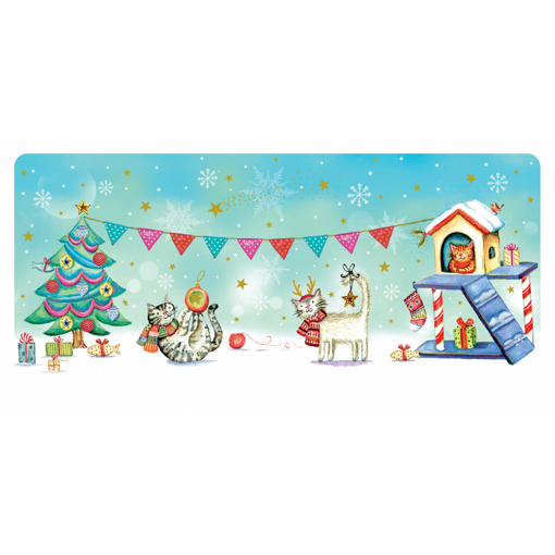 Слика на Новогодишна честитка ВЕСЕЛИТЕ МАЧКИ, Les Enchantées - Pictura