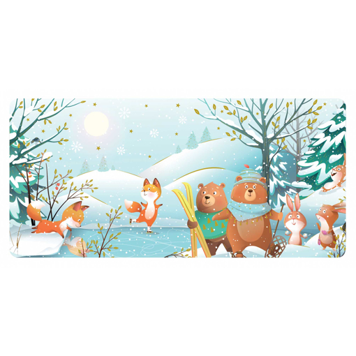 Слика на Новогодишна честитка НА ЛИЗГАЛИШТЕ, Les Enchantées - Pictura