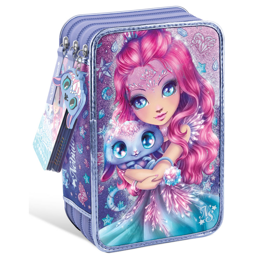 Слика на Делукс троделна чантичка со училишен прибор КРИСТАЛИЈА - Nebulous Stars