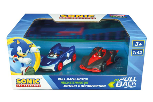 Слика на Сет колички со повлекување – Sonic (Соник вс Шедоу), 2 парчиња– Carrera