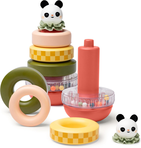 Слика на Кула со прстени за нижење, Панда - Taf Toys